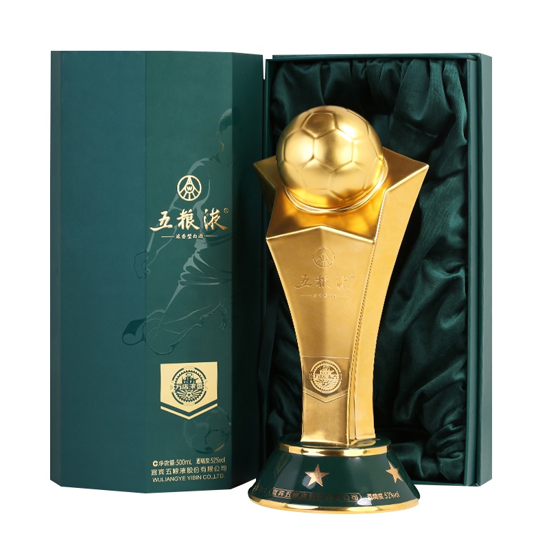 五粮液 万店浓香 世界杯纪念酒 52度 500ml 单瓶装 浓香型 白酒