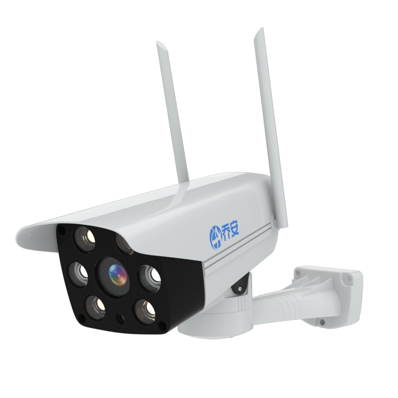 乔安300万128G云台旋转版无线摄像头手机远程室外wifi监控器高清夜视智能家庭家用店铺商用室内门口户外防水摄像机套装