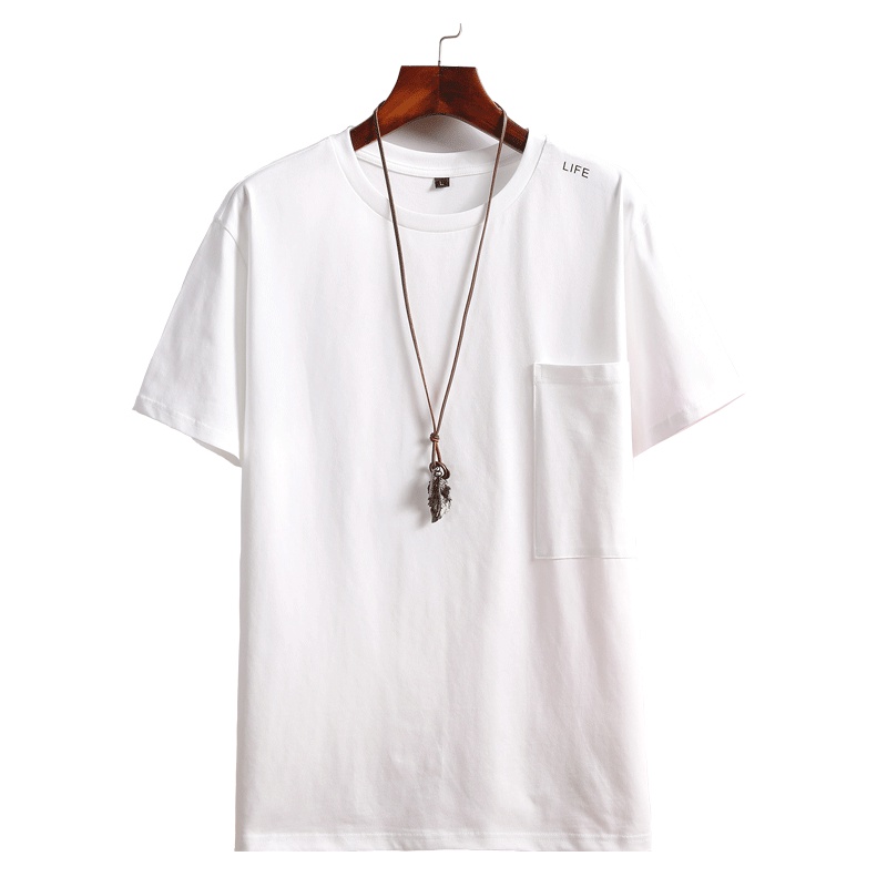 庄吉 2019夏季新款男士短袖t恤男韩版圆领印花休闲上衣JU-SY-SY30