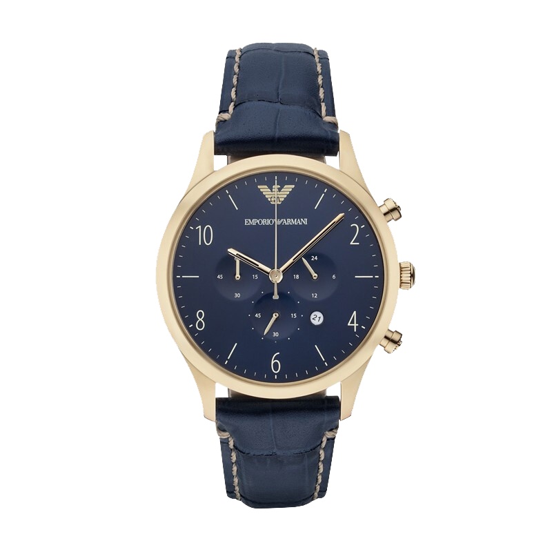 阿玛尼(EMPORIO.ARMANI)手表 正品欧美时尚休闲男表 多功能商务石英表男士腕表 AR1862