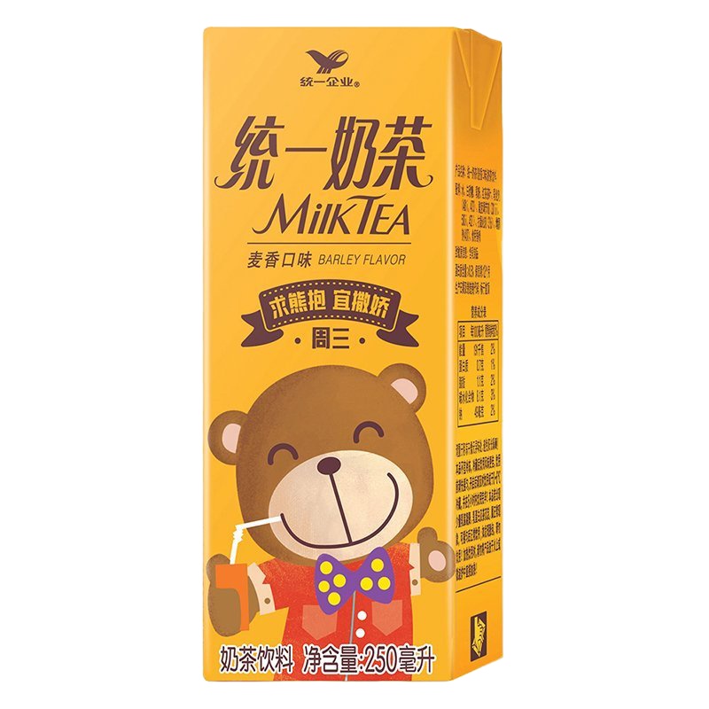 统一奶茶麦香口味250ml单包