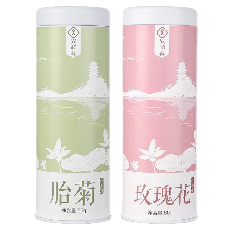 义和祥 胎菊50g+义和祥 玫瑰花60g 花茶 110g 女神代用茶饮 瓶装