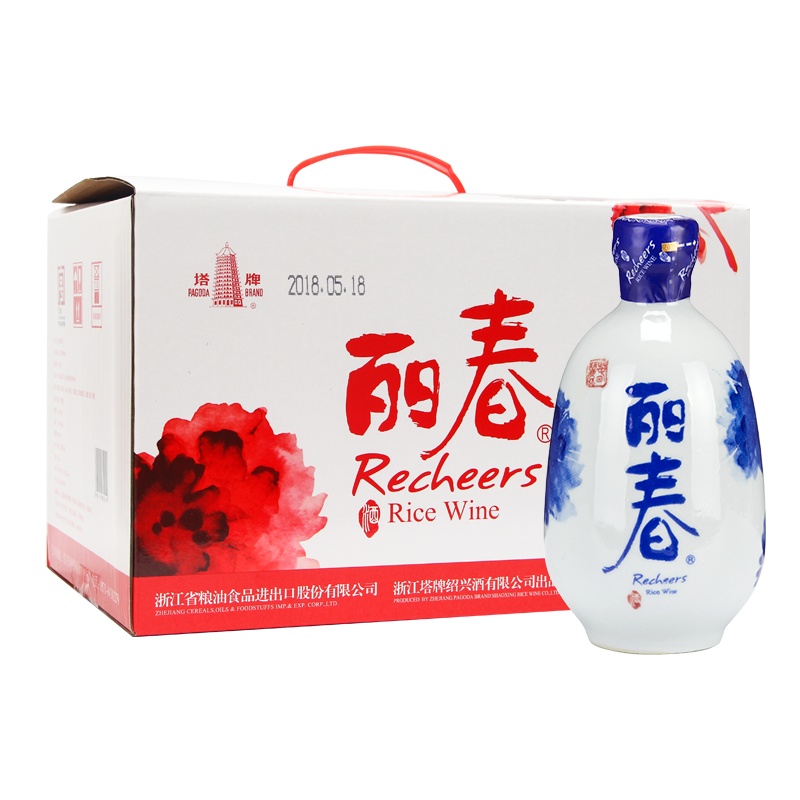 塔牌 牡丹丽春酒 375ml*6瓶*2箱八年半干型花雕酒 绍兴特产黄酒送礼