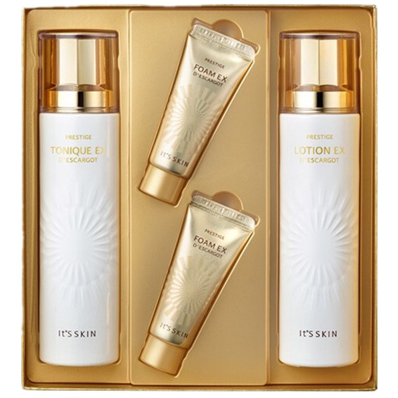 It's skin伊思晶钻蜗牛水乳护肤套装 保湿补水祛痘印淡化斑点控油平衡收缩毛孔 水140ml乳140ml