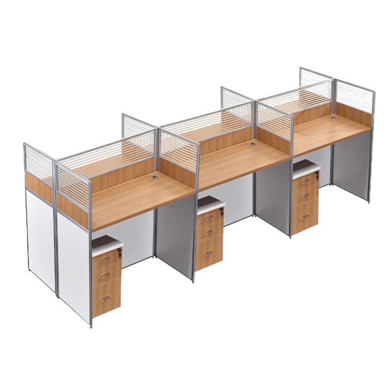 鑫金虎 办公家具屏风工位桌职员办公桌电脑桌组合员工桌现代简约六人位办公桌