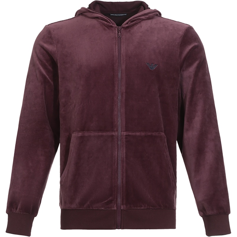 EMPORIO ARMANI 阿玛尼 男款棉质连帽上衣外套 111666 9A589