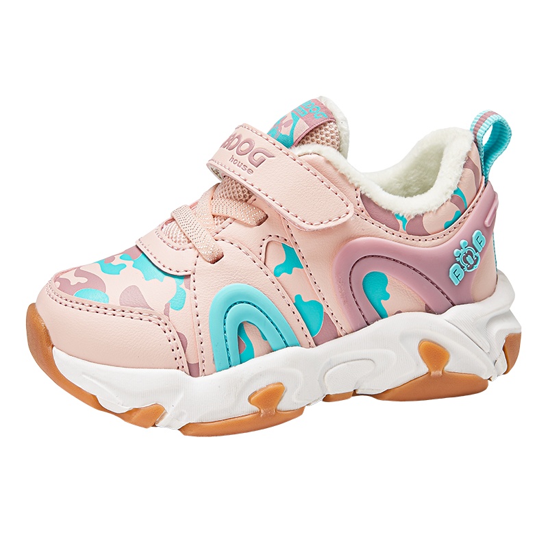 巴布豆house童鞋冬季儿童宝宝鞋加绒小童冬鞋男女童学步鞋BJ21850