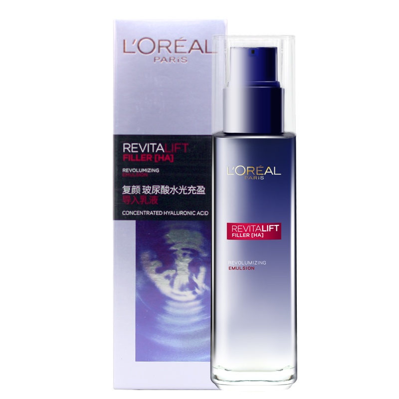 欧莱雅(LOREAL) 复颜玻尿酸水光充盈导入乳液 110ml