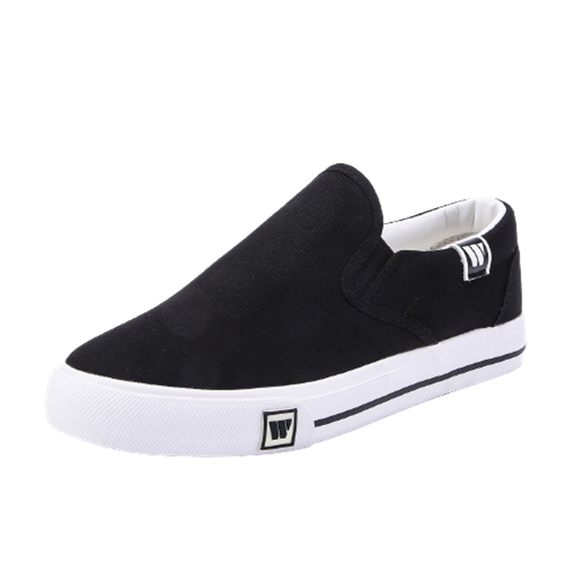 回力(Warrior)情侣款休闲一脚蹬懒人透气布鞋子