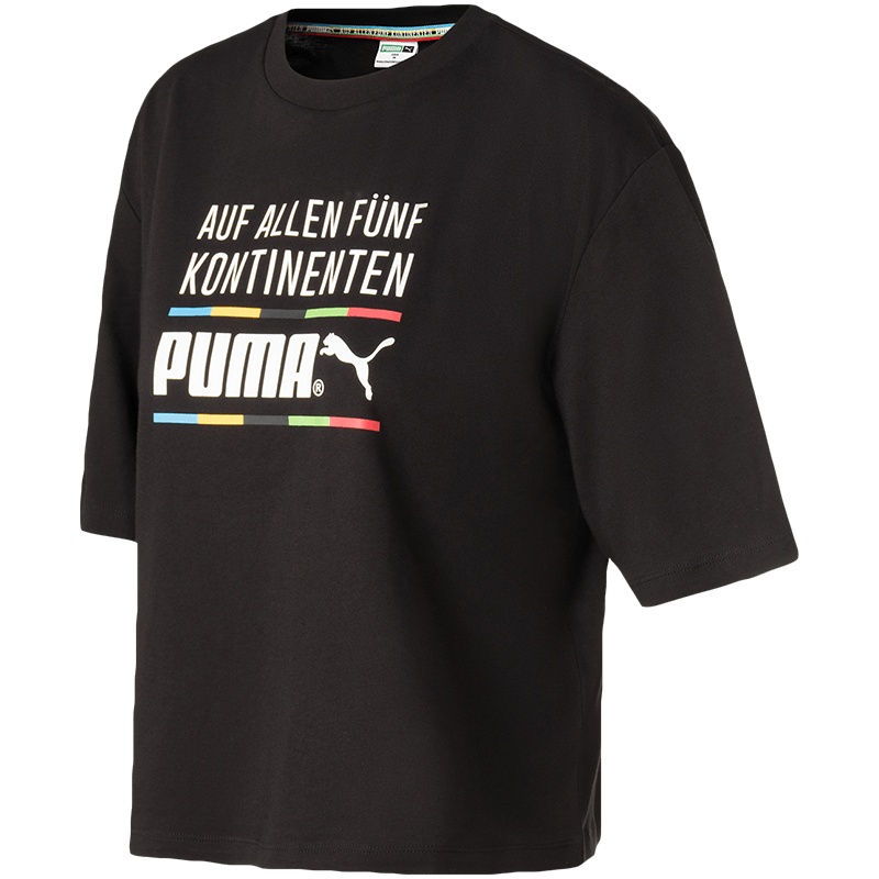 彪马PUMA女装运动服休闲圆领短袖T恤599998