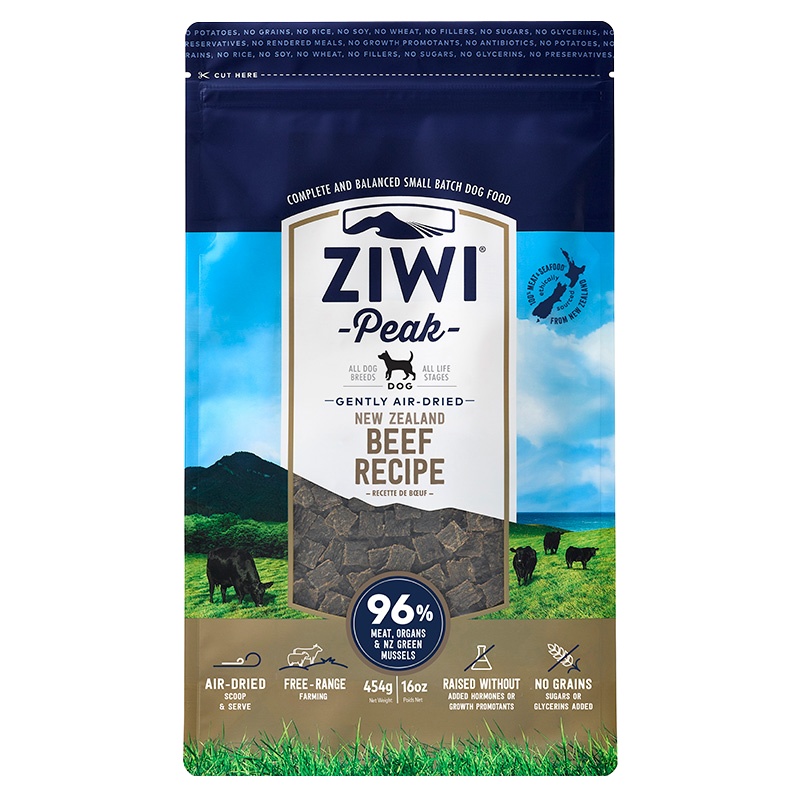 巅峰Ziwi Peak 牛肉配方风干犬宠物食品 454g