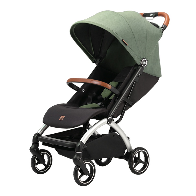 gb好孩子 婴儿车推车可坐可躺 宝宝遛娃 避震轻便 折叠推车 灰色 D852