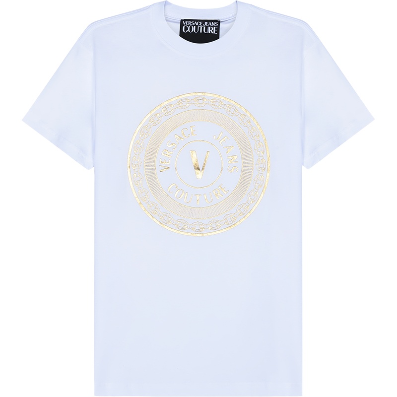 VERSACE JEANS COUTURE 范思哲 男士 棉质圆领短袖T恤 B3GWA7TE 30319