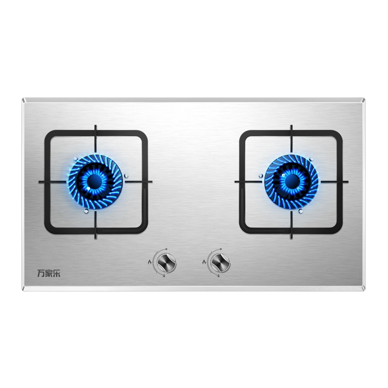 万家乐 燃气灶煤气灶灶台嵌两用灶具 4.2kw烈火燃气灶 煤气灶 不锈钢双灶嵌入式 液化气JZY-KA211