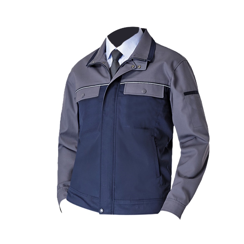 春秋工作服套装可定制防水防静电耐磨反光条劳保服汽修工厂外套