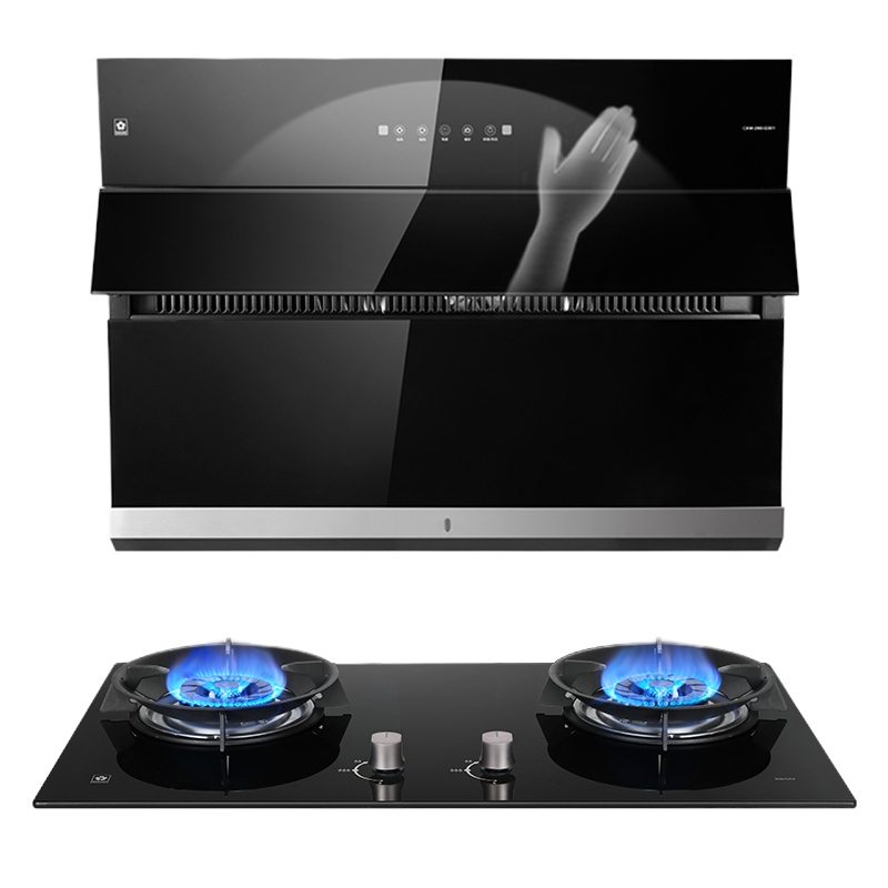 樱花(SAKURA)烟灶套装 20立方侧吸抽油烟机燃气灶具 自清洗大火 厨电烟灶套装G301+BBG02天然气