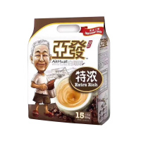 [买2袋送杯+勺]马来西亚进口咖啡ahhuat 亚发白咖啡三合一特浓540克15条 原味速溶咖啡提神冲饮饮料