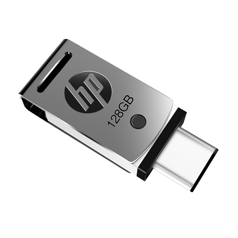 HP惠普X5000M手机u盘金属学生电脑两用type-c双接口高速USB3.1优盘-128G