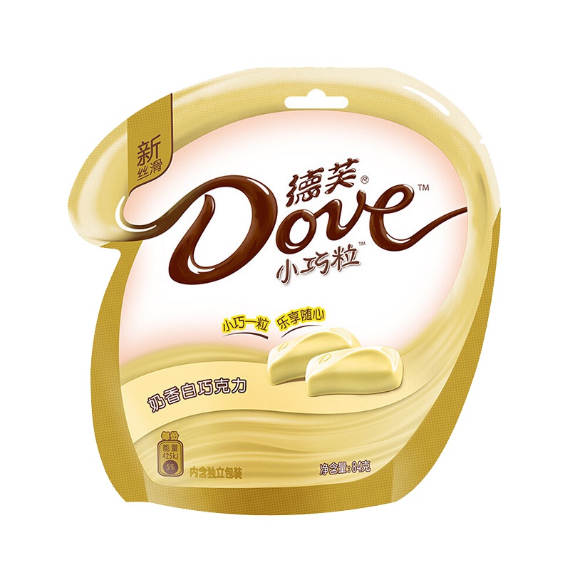 德芙 奶香白巧克力(分享装) 84G/袋