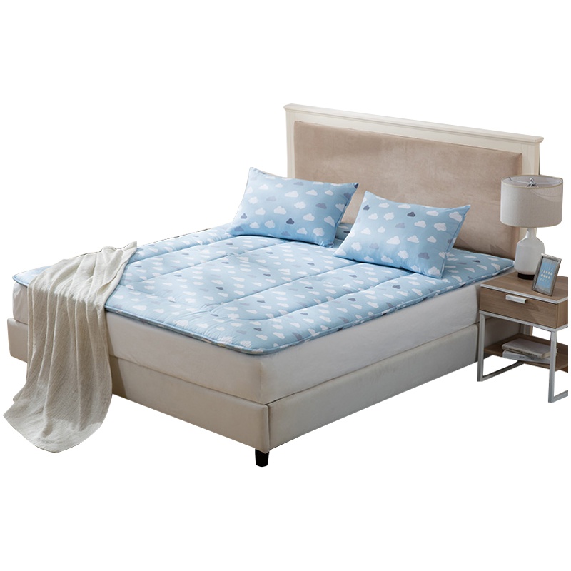 LOVO家纺罗莱生活出品折叠床垫学生宿舍床褥多功能防滑床垫床上用品