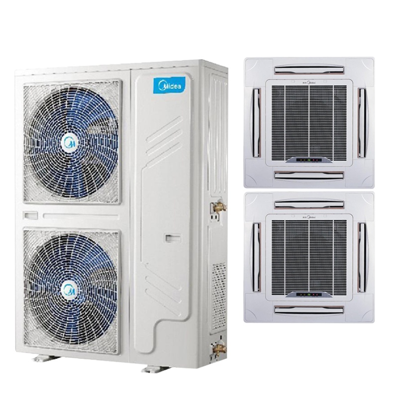 美的中央空调10匹 冷暖电辅中央空调餐饮/超市/营业厅一拖二商用变频多联机MDV-250W/SN1-8R1