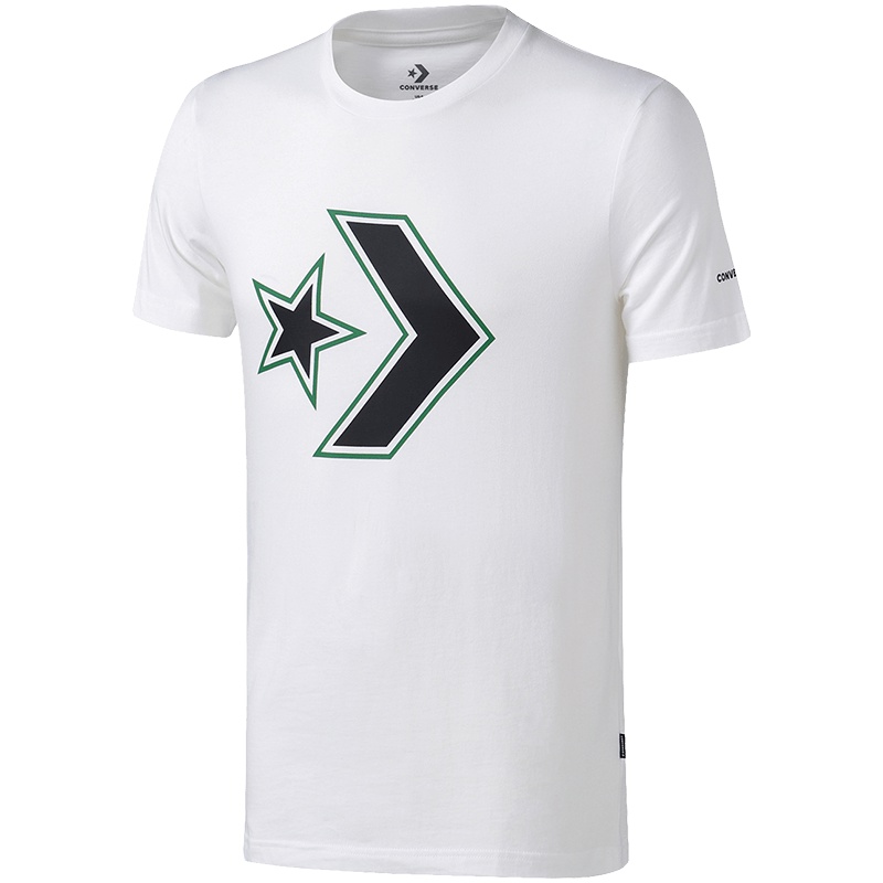 【自营】CONVERSE匡威男短袖T恤星箭休闲圆领运动t恤10008001-A01 L 10008001-A01白色