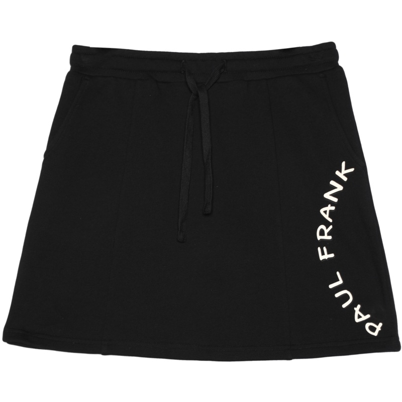 大嘴猴 春夏季新款半身裙韩版潮ins印花黑色女款A字裙