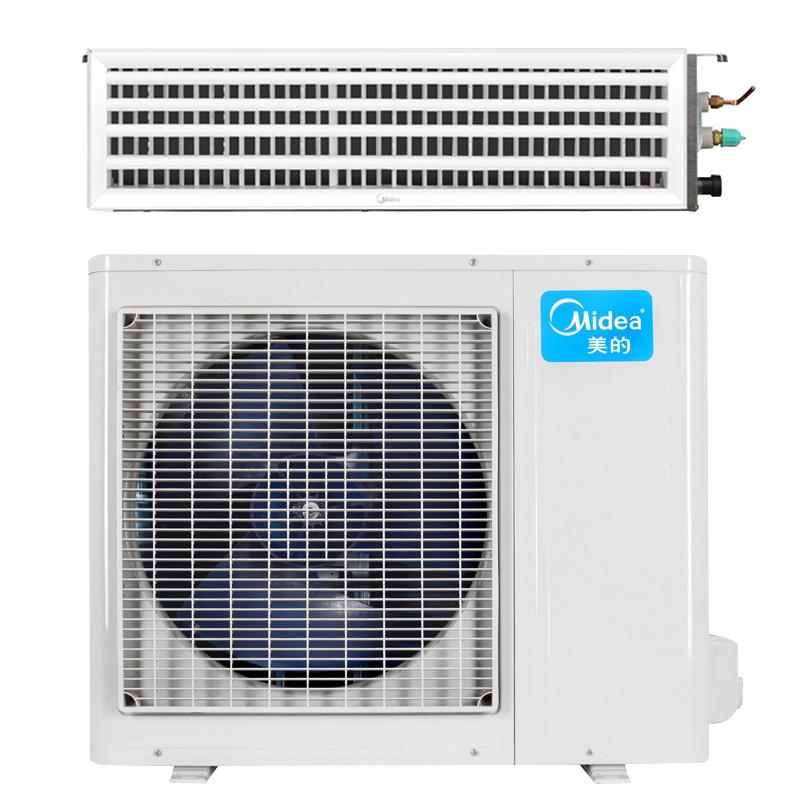 美的(midea)2.5匹 家用 中央空调 定频 一拖一 冷暖型 风管机 KFR-65T2W/D-TR
