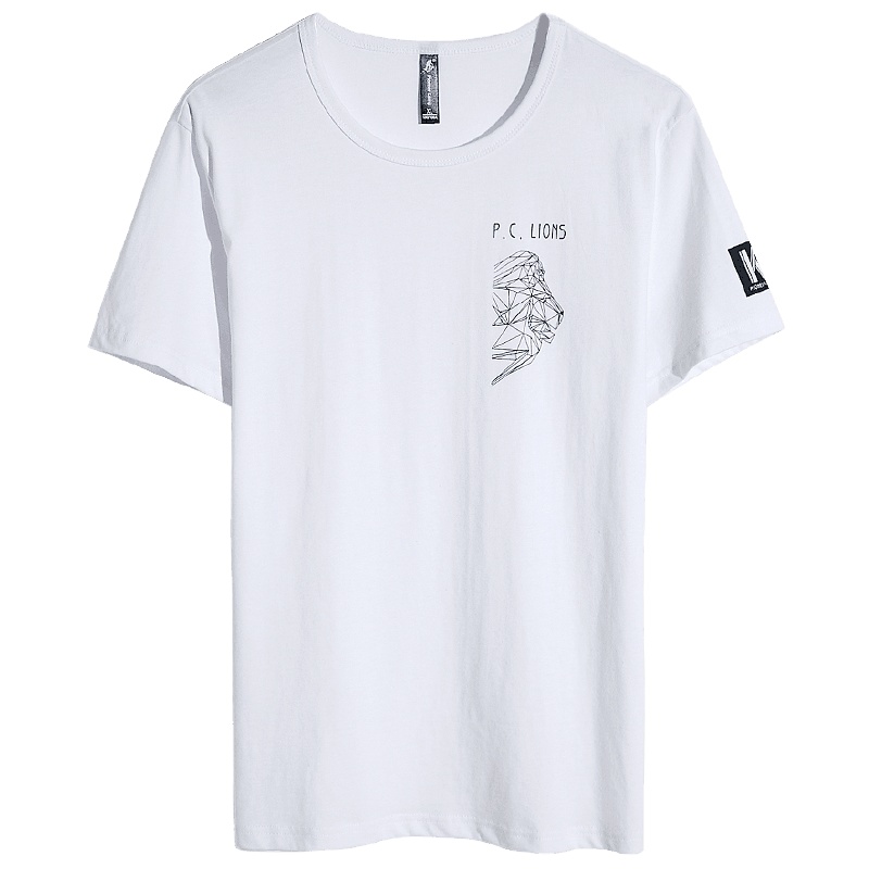 ADT701104拓路者纯棉短袖T恤男2020夏季新款潮圆领印花韩版修身半袖体恤衫