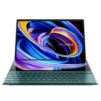 华硕(ASUS) 灵耀X双屏 UX4100 11代酷睿14英寸轻薄本笔记本电脑(i7-1165G7 16G 512G MX450独显 高色域 双屏双触控 )爵士蓝