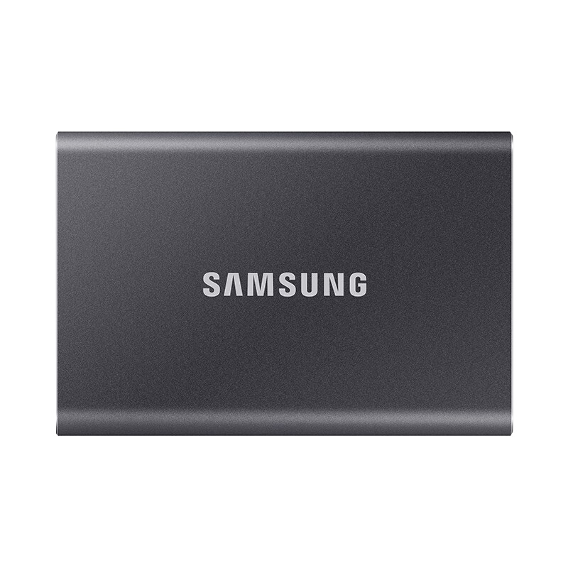 三星(SAMSUNG)T7 1TB USB3.2 金属加密高速Type-c 手机电脑移动固态硬盘pssd 太空灰