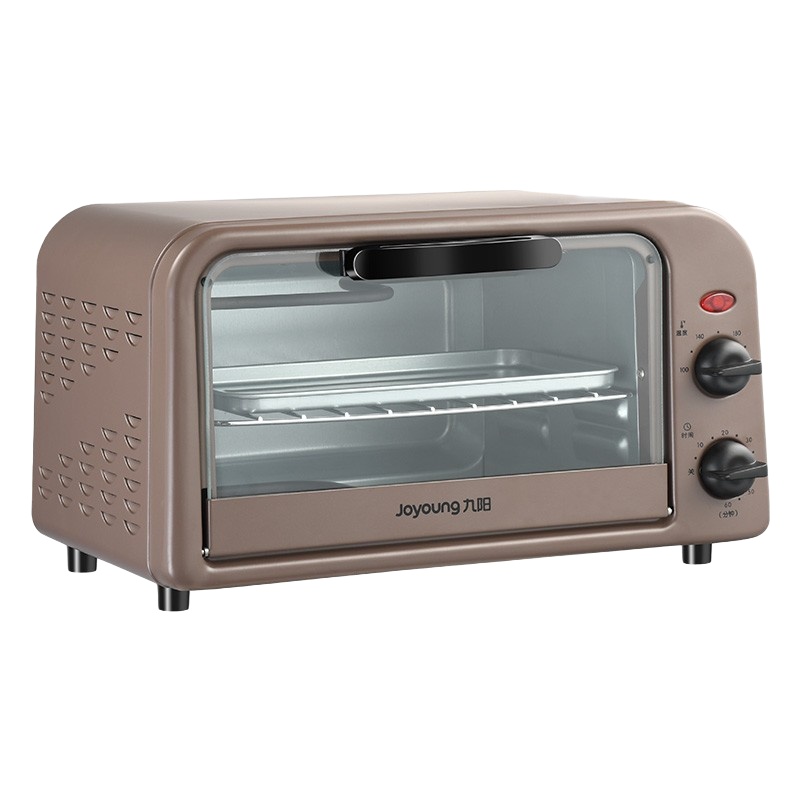 九阳(Joyoung)电烤箱家用多功能烘焙 定时控温 迷你10L容量KX10-V601 棕色