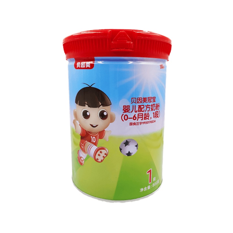 贝因美冠宝婴儿配方奶粉(0-6个月)1段800克*6罐