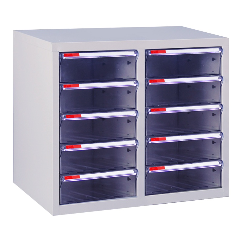 震海 办公柜双排10抽大抽屉a4纸文件柜效率柜抽屉式文件整理柜a4抽屉式档案柜资料柜票据单据柜文档柜