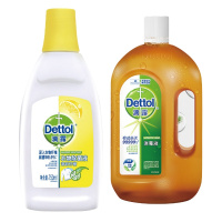 滴露 衣物除菌液 清新柠檬750ml+滴露杀菌除螨消毒液750m套餐组合
