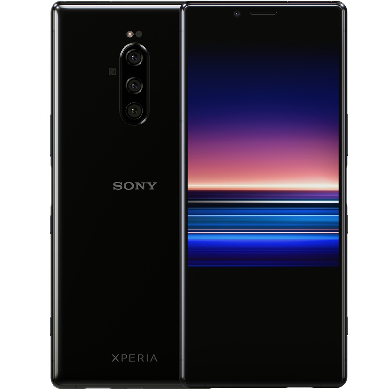 Sony索尼手机Xperia 1智能旗舰4K高清三摄拍照录影4G游戏骁龙855双卡双待手机 夜黑
