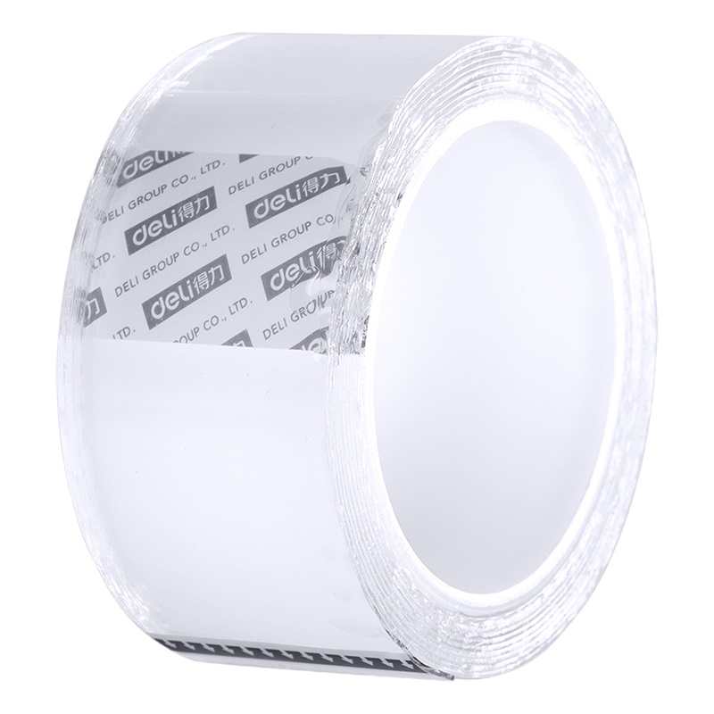 得力(deli) 33602 50mm万次纳米强力无痕魔力无痕胶带(10卷装)