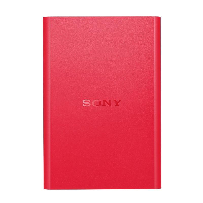 索尼(SONY)HD-B1移动硬盘驱动器 红色 2.5英寸ABS工程塑料