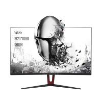雷神 27英寸144Hz曲面窄边框台式机电竞游戏低蓝光不闪屏HDMI/DP接口1080P高清显示器