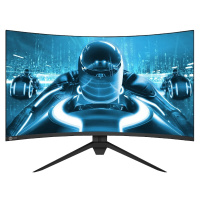 联想(Lenovo)Lecoo N2719FC 27英寸 创新曲率1500R 144HZ 165HZ刷新 低延迟 广色域 快拆支架 游戏电竞曲面显示器