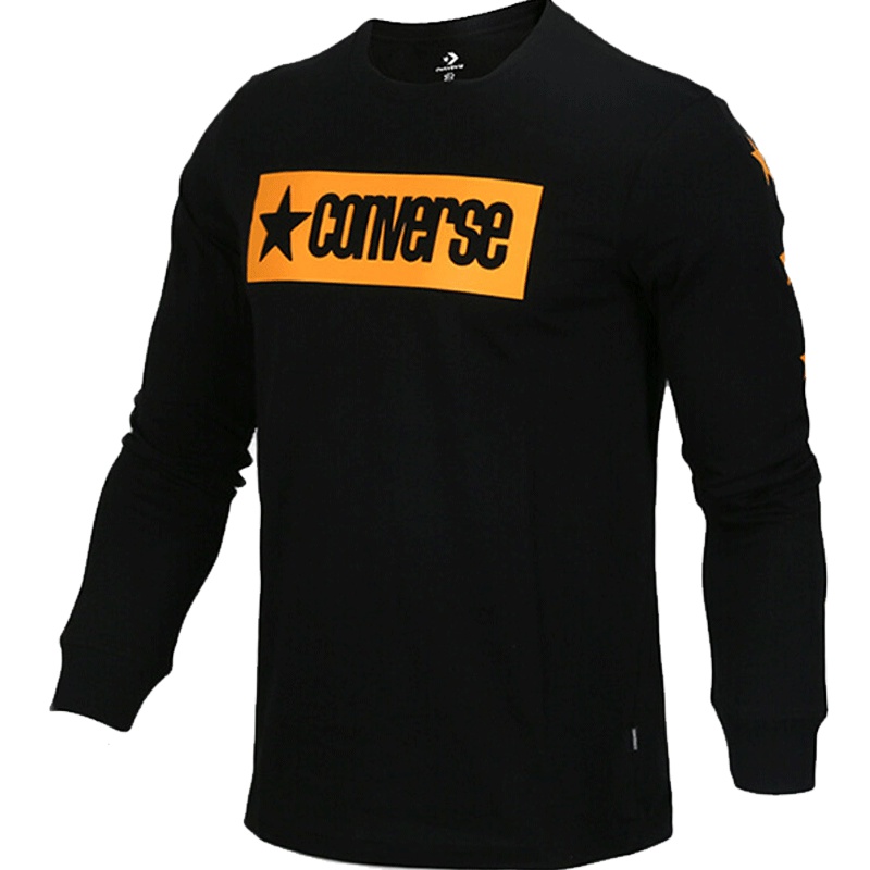 CONVERSE匡威男装 春季新款休闲套头衫运动服串标卫衣10008825