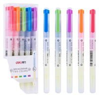 得力S619荧光笔(混)(5支/盒) 5支/盒