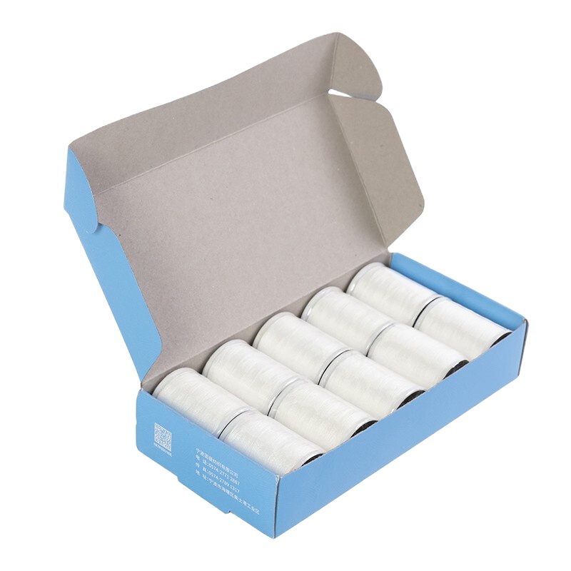 文书档案机专用缝纫线 书籍装订线定制 高牢度防虫防霉 10卷/盒