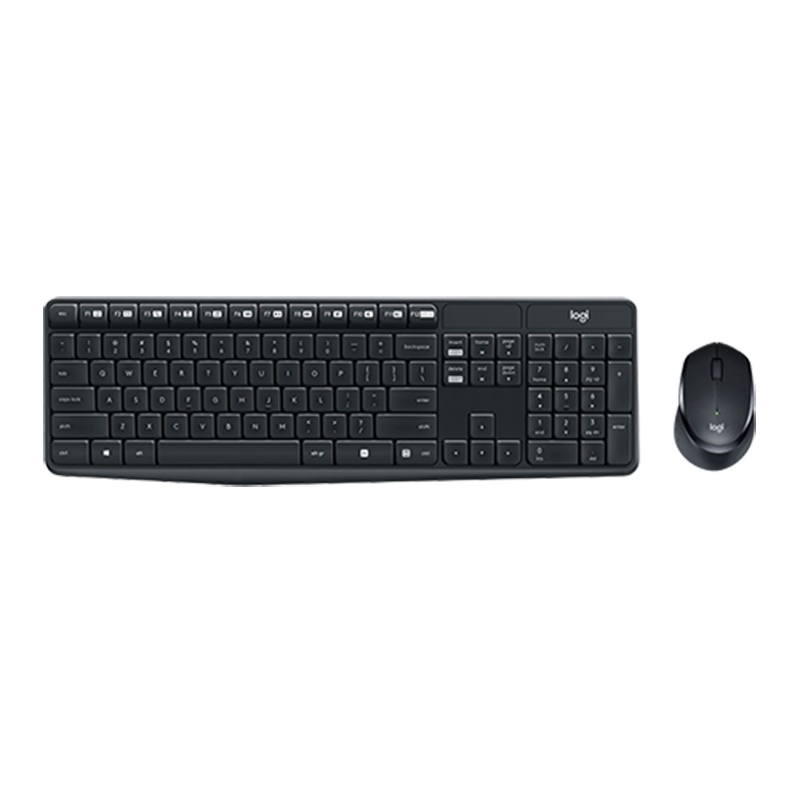 LOGITECH 羅技 MK315 SILENT-BLACK-2.4GHZ-TWKOR 靜音無線鍵盤滑鼠組合