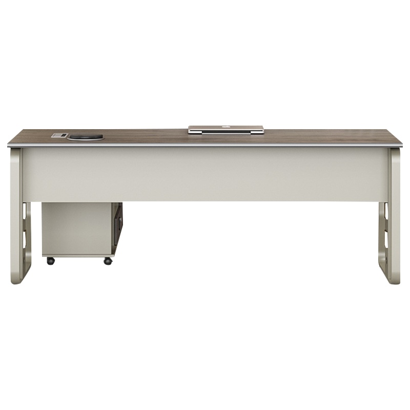 质凡办公家具老板主管经理桌简约现代轻奢大班台主管桌办公桌椅组合