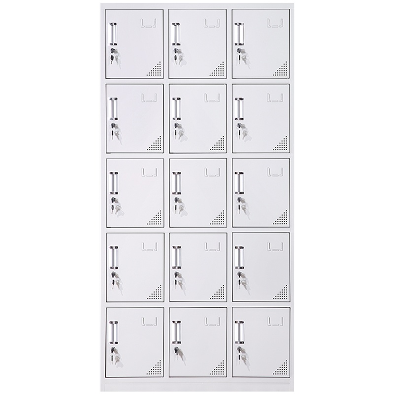 三圣 办公家具加厚15门铁皮更衣柜 员工储物柜 多门储物柜 存包柜鞋柜 浴室带锁更衣柜 其他金属更衣柜多功能