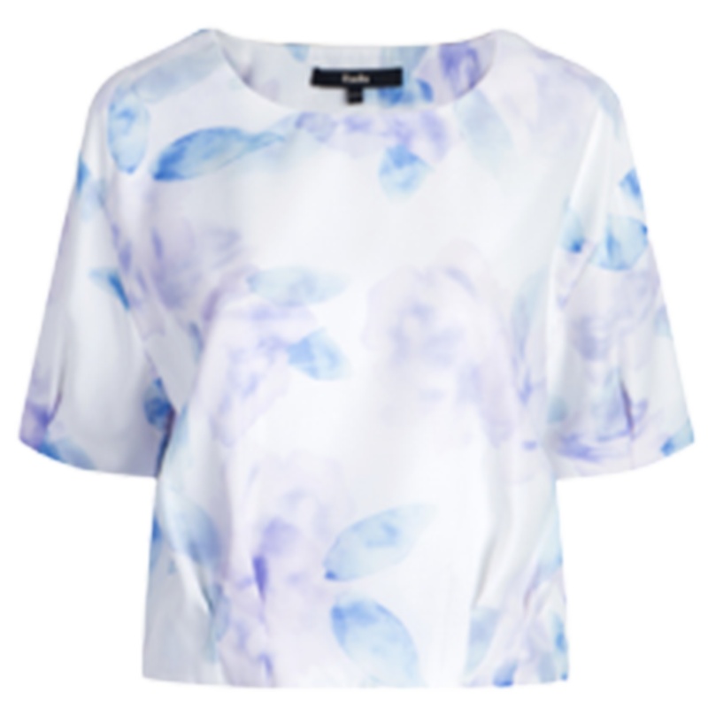 【福利款】拉夏贝尔夏装新款甜美宽松碎花T恤女20008004