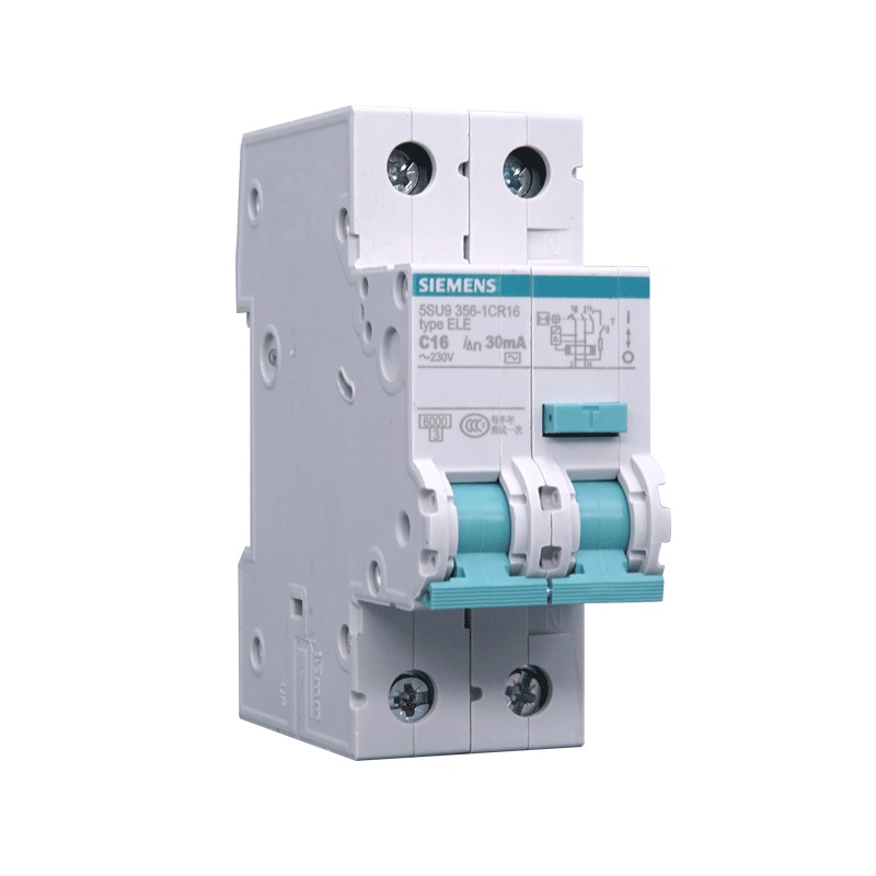 西门子(SIEMENS) 漏电保护器1P+N 16A带漏保5SU93561CR16