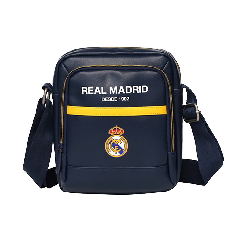 皇家马德里Realmadrid官方正品时尚男女士多功能大容量手提运动户外健身训练商旅行电脑单肩小挎书包背包蓝色