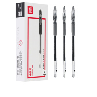 得力 S84 0.38mm黑色水笔 12支/盒